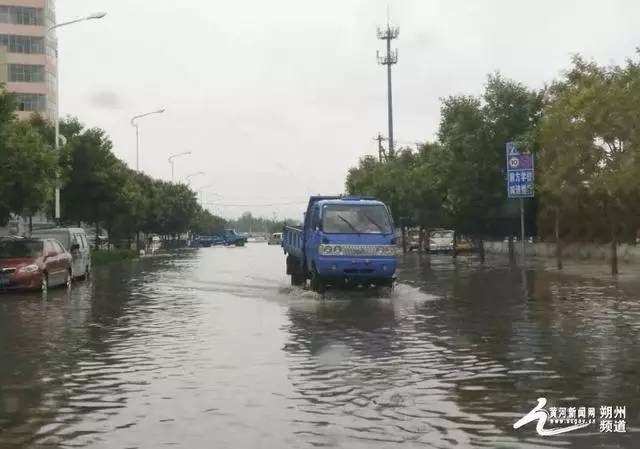 朔州:大雨过后,私家车各种水上漂