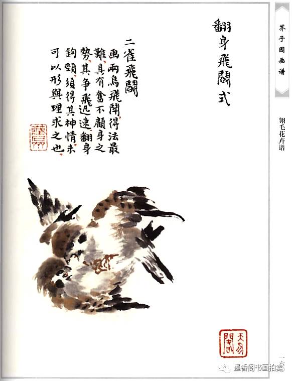 吴蓬芥子园画谱技法讲座花卉翎毛5