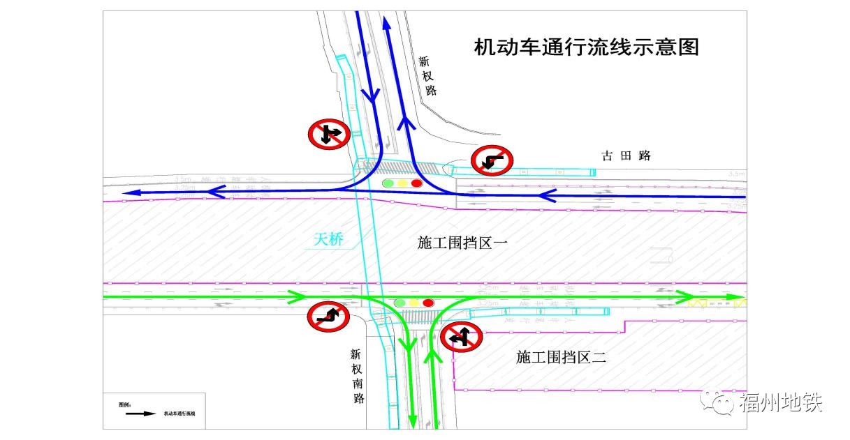 注意！下周二起古田路新权路口将围挡封闭施工！如何绕行？看过来！