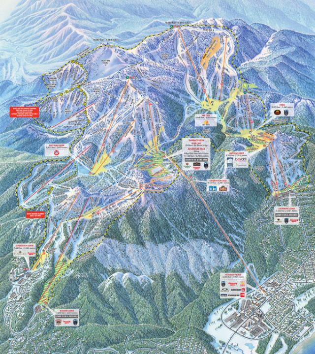 heavenly滑雪场雪道图