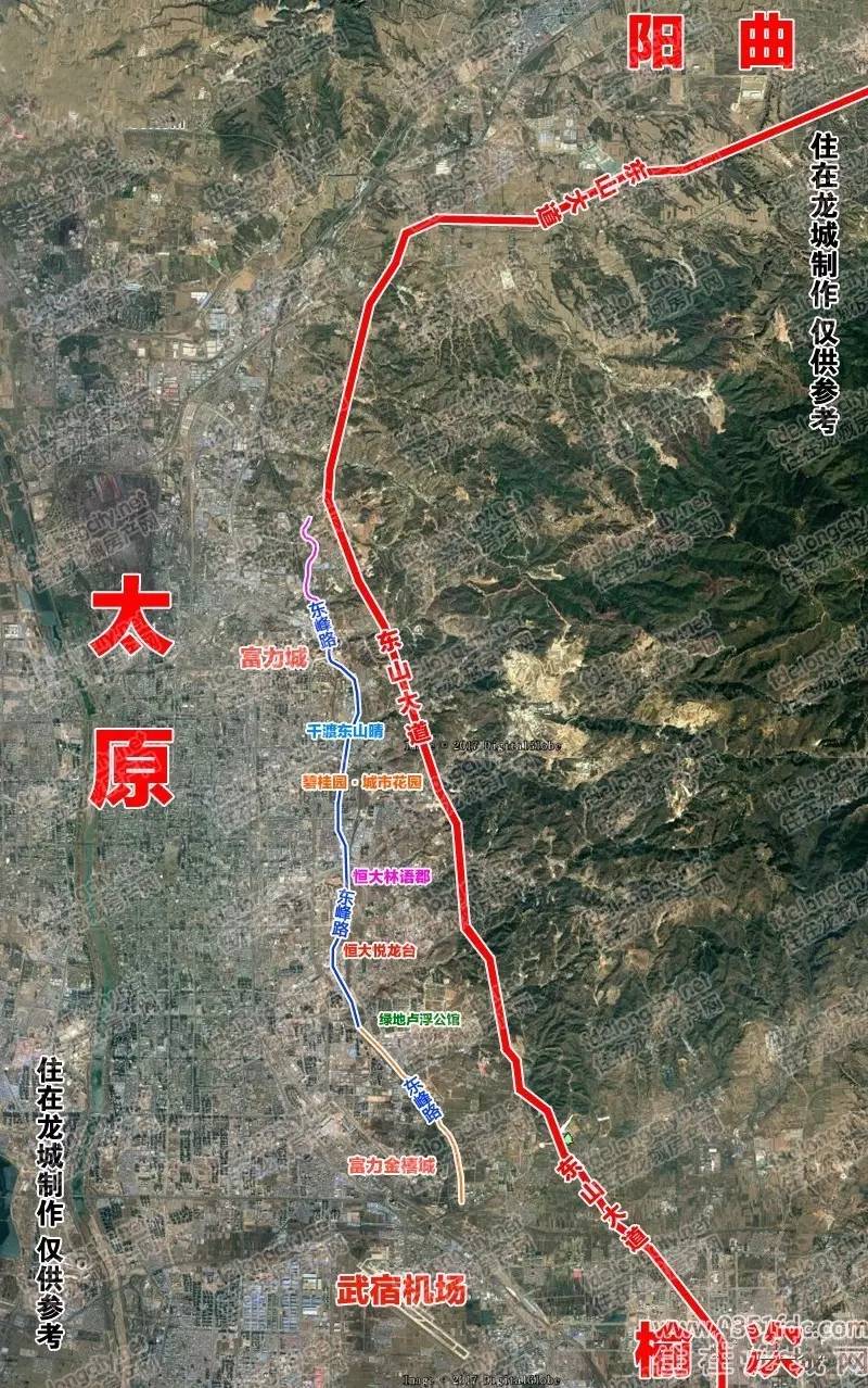 在东扩的规划中显示,将打造"四纵"道路,由西向东分别是东山快速路,东