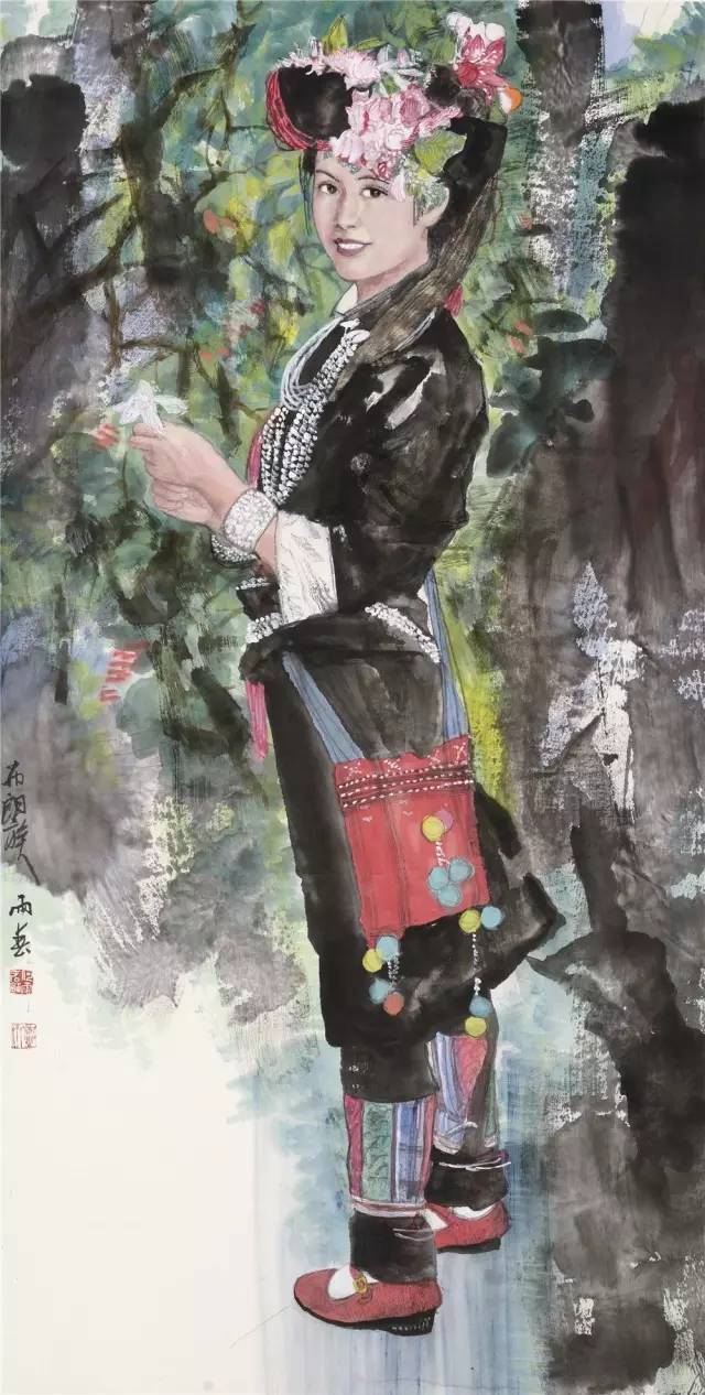 《布朗族》138x69cm