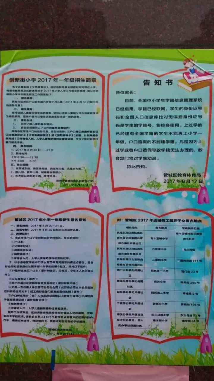 管城区回民一小管城区回民二小管城区二里岗小学管城区创新街紫荆小学