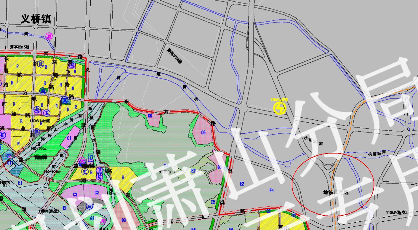 地铁11号线通闻堰,义桥?地铁2号线通义桥?