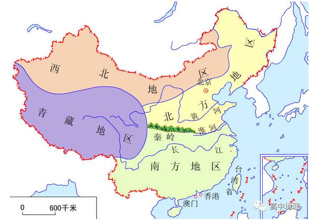 中国地理知识图表「整体和分区」大总结(二)，必藏!