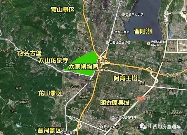 太原植物园效果图成成中学新校区位于环湖东路以东,新晋祠路以西,南邻