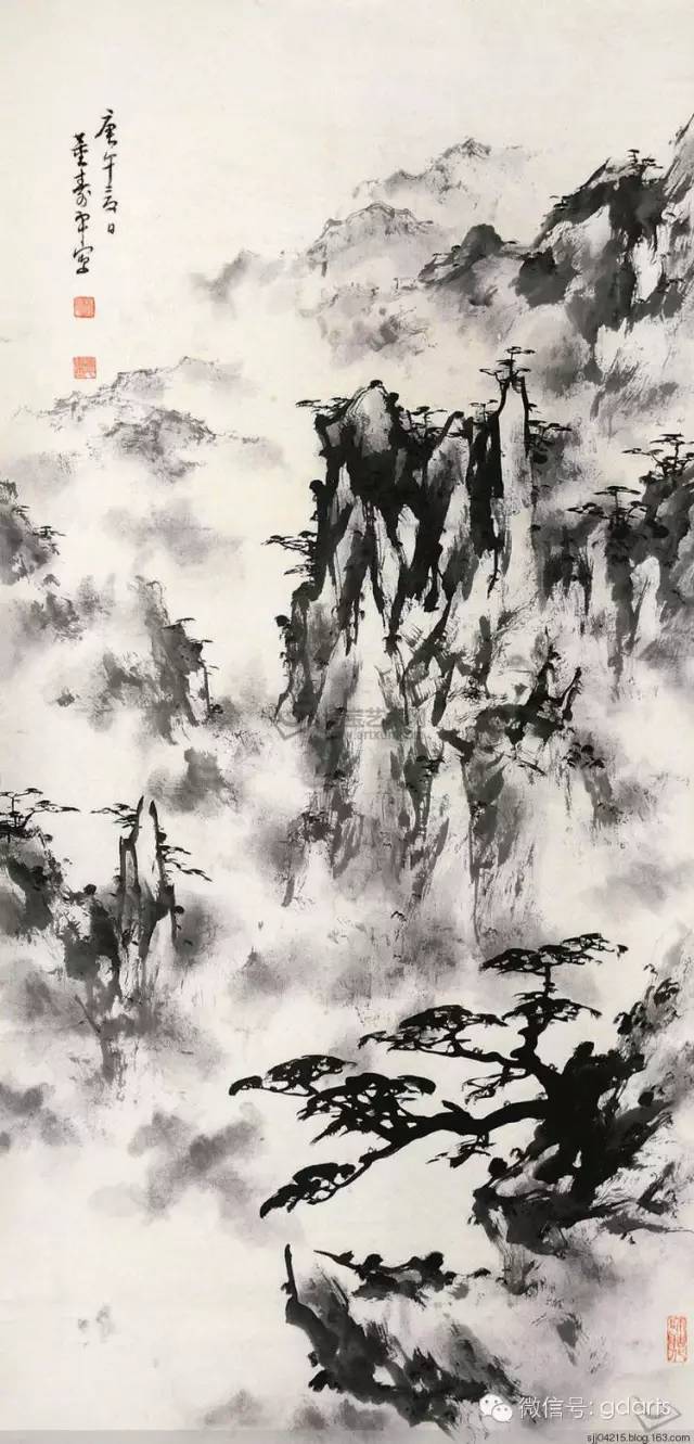 大师董寿平先生山水画作欣赏荐藏