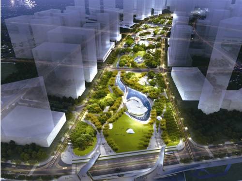 滨江商务区将增添一条"绿廊"