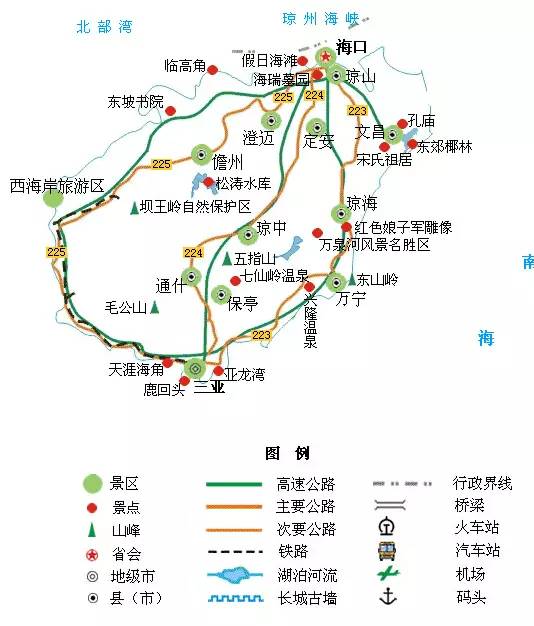 全国旅游地图精简版，收在手机里很方便！