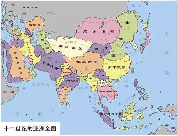 南宋时期,蒙古崛起,不久后将扫平亚洲诸强,建立规模空前的蒙古帝国.