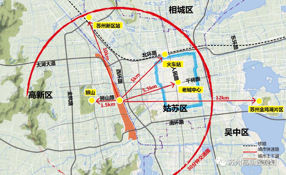 重磅苏州高新区大运河段沿线最新规划图流出太震惊