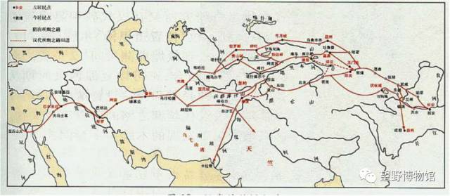 丝绸之路路线图