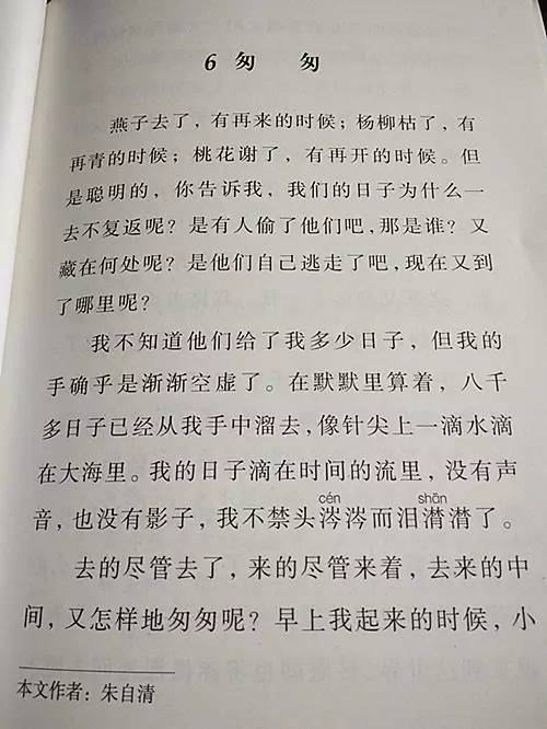 【爸爸妈妈上学堂 主播读课文】宏博《匆匆(五年级上)