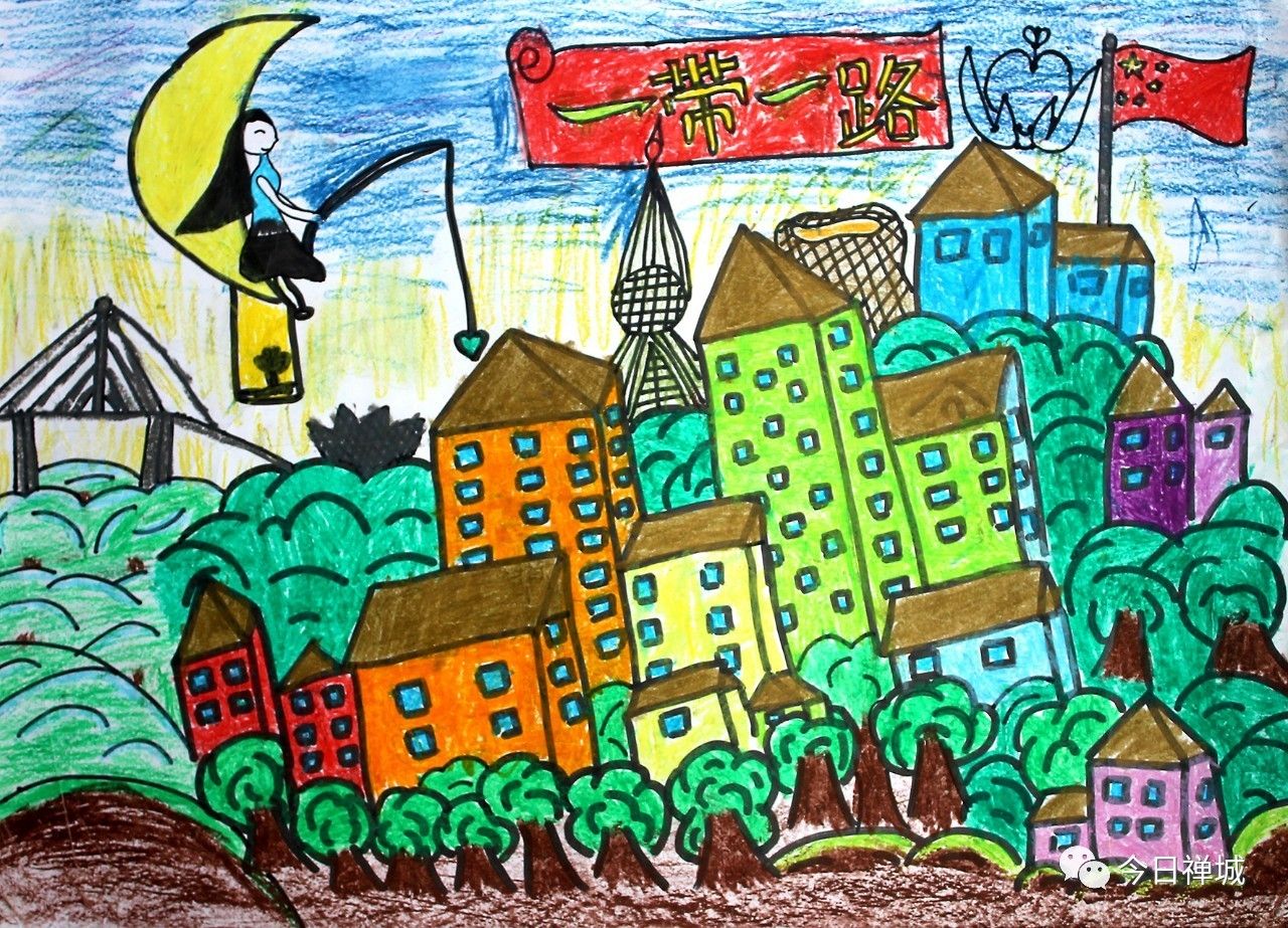 美丽的家乡画大全图片,《家乡的变化》绘画,二年级简单家乡画(第5页)_大山谷图库