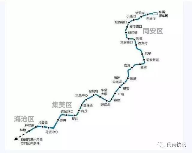 漳州要有地铁啦!漳州地铁6号线获国家批复