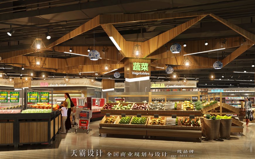 江西大型商业设计效果图欣赏:南昌华联超市凯马特设计