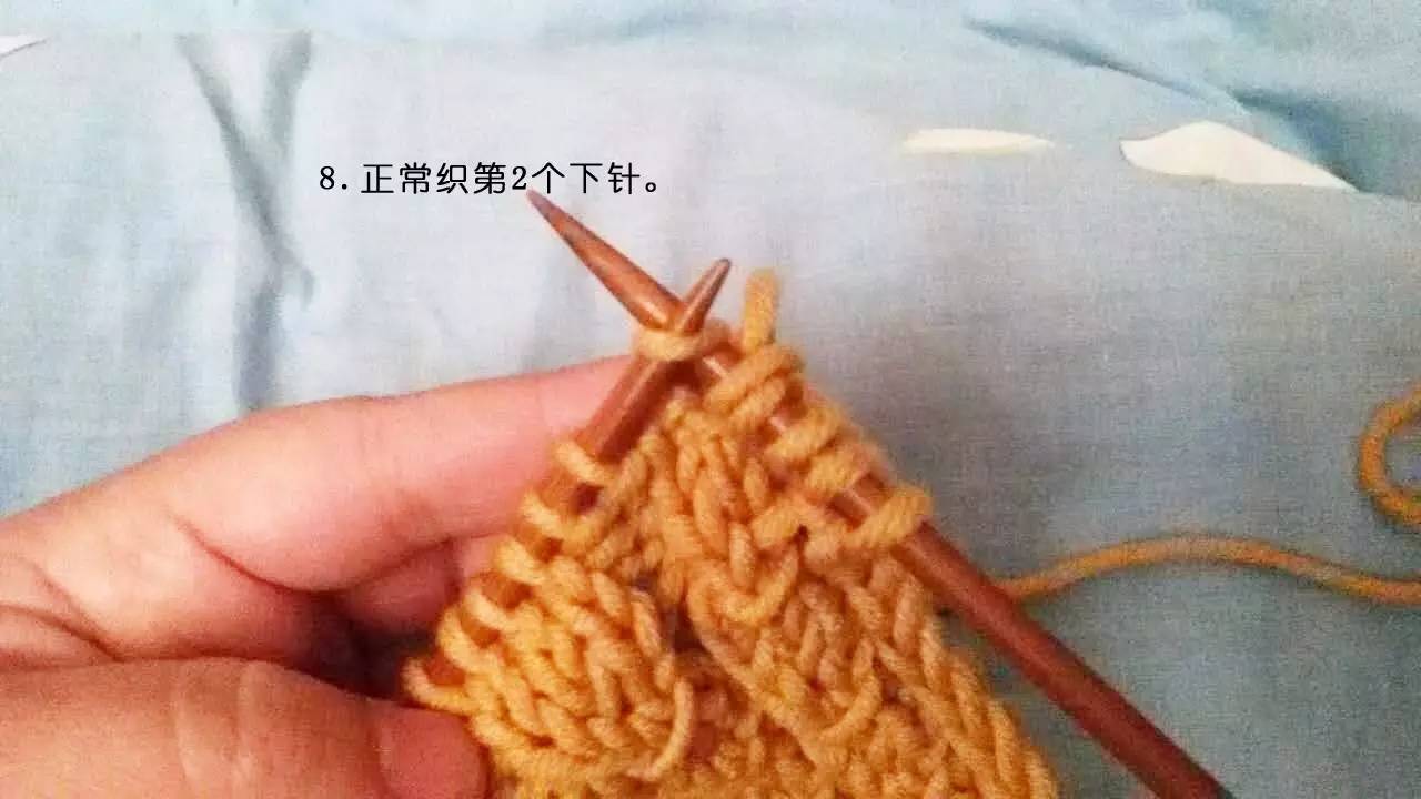 新手编织围巾教程 铜钱花围巾