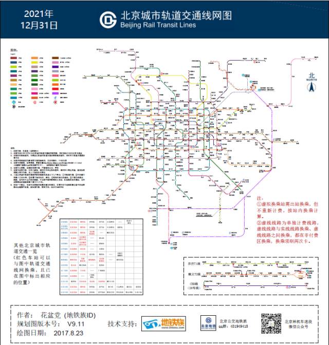 网友自制2021年北京城市轨道交通线网图,蜘蛛网都甘拜下风!