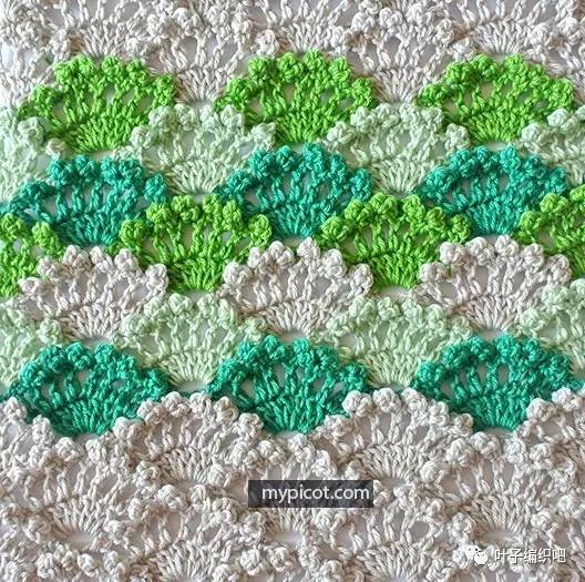 【转载】俄网的钩针基础教程:如何钩编扇贝形针