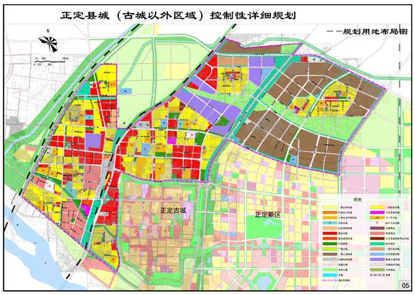 2016年正定县城(古城以外区域)控制性详细规划—用地布局图近一年以来