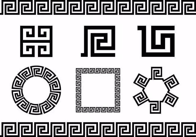 有趣的是,这个盛行于希腊的"希腊钥匙纹"和我们古代的"回字纹"是一模