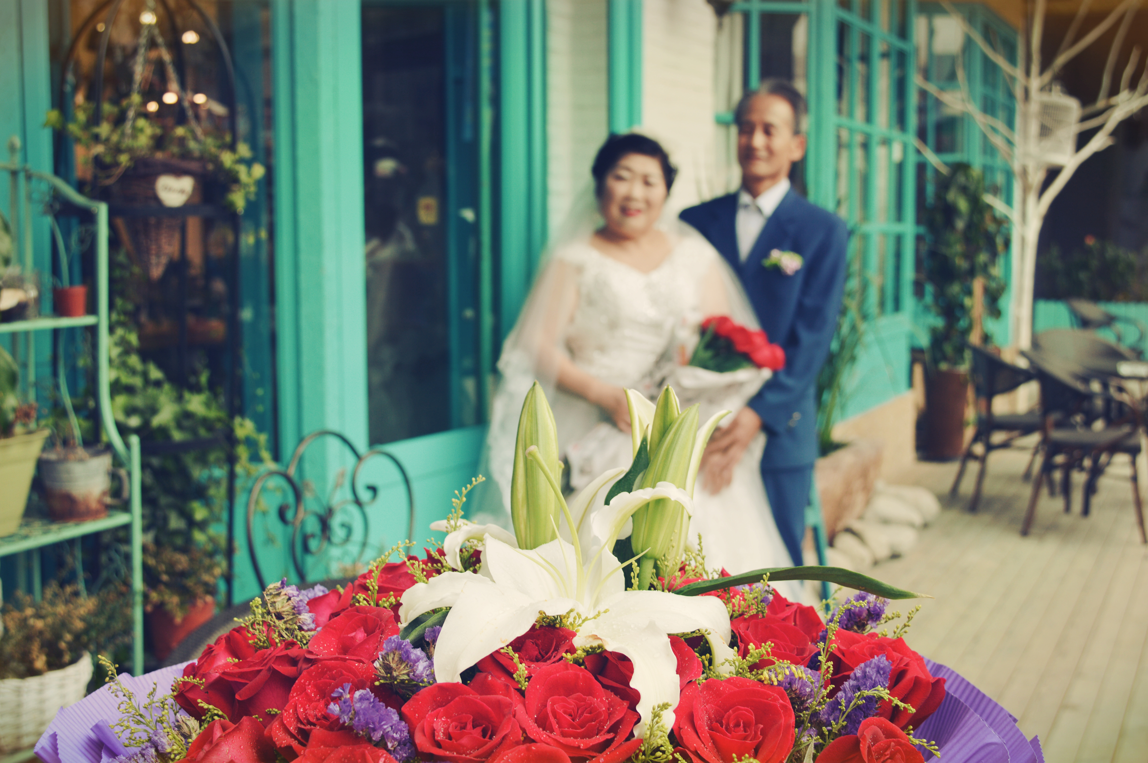 潍坊化妆学校茗艺校长父母过红宝石婚周年纪念