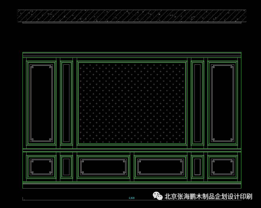 第387期-【护墙板cad图库】——实木护墙板施工工艺及