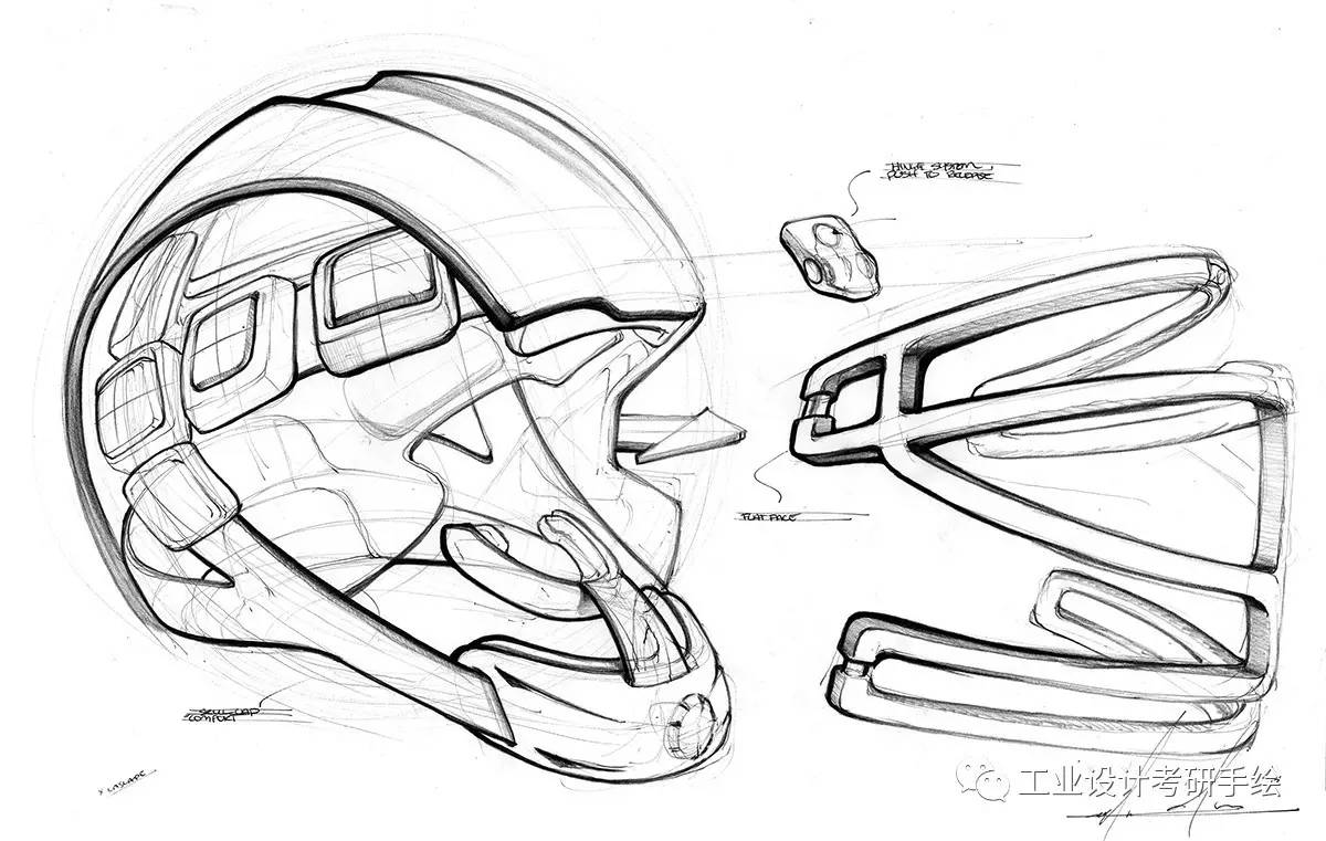 头盔方案草图