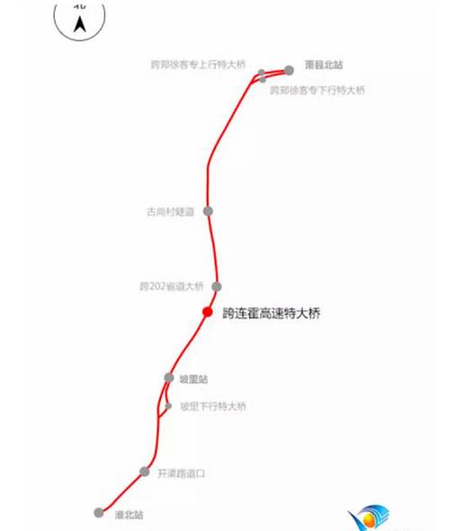 淮安盱眙段起点顺接宁宿徐高速公路盱眙南段,终于苏皖省界泥沛大涧,与