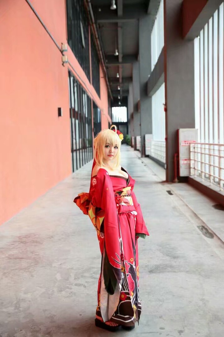 尼禄 振袖和服cosplay