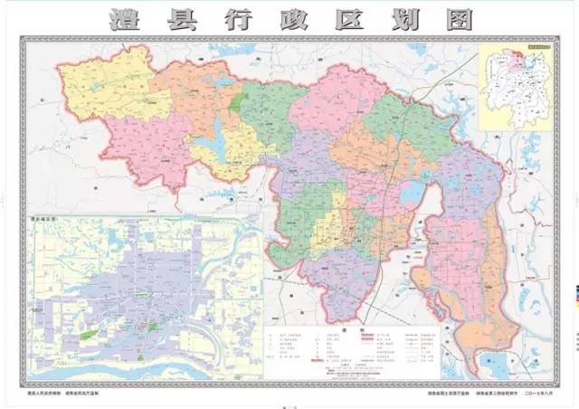 2017最新版澧县行政区划图出炉,快来找找你的