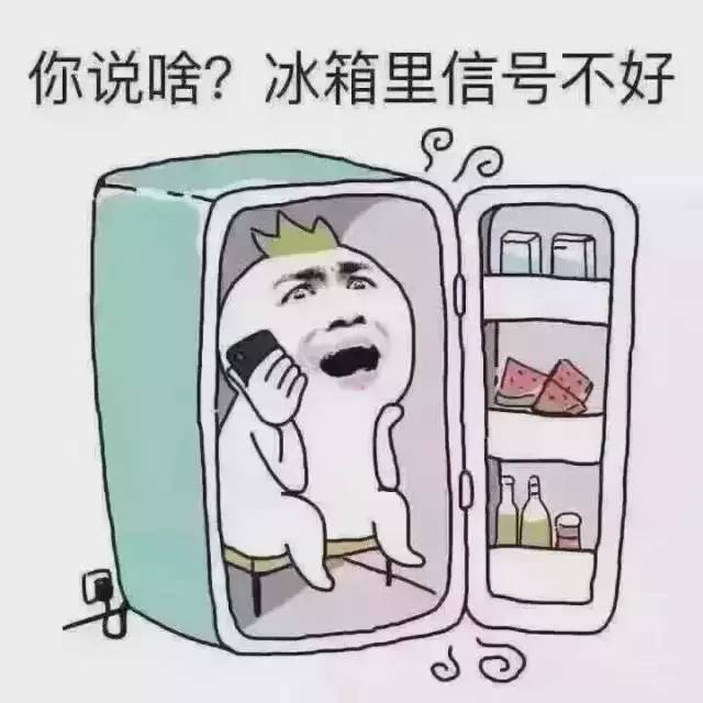 都憋说啦,冰箱里信号不好.