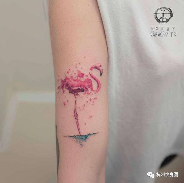 tattoo纹身素材火烈鸟