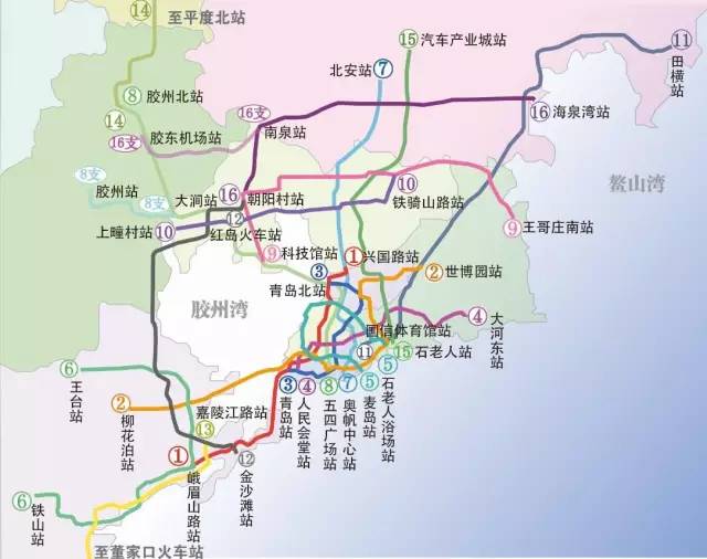 青岛地铁2号线开通时间 图片合集