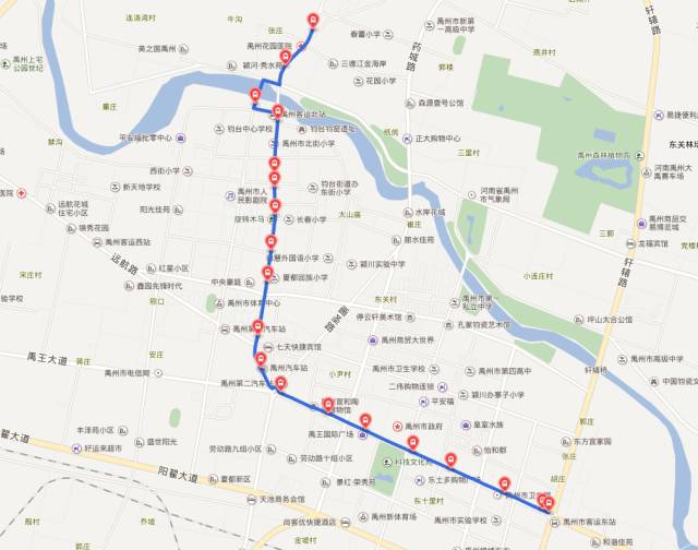 截止到今天,禹州15条最新公交路线图,果断收藏!