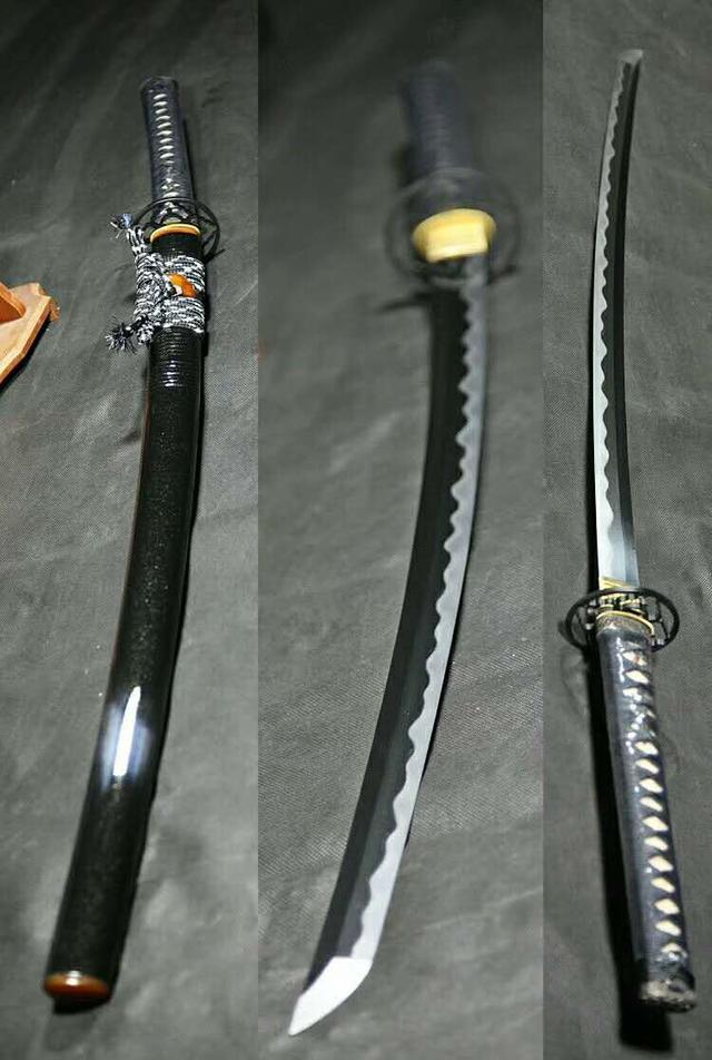 传统自炼玉钢 正宗日本古法研磨顶级武士刀