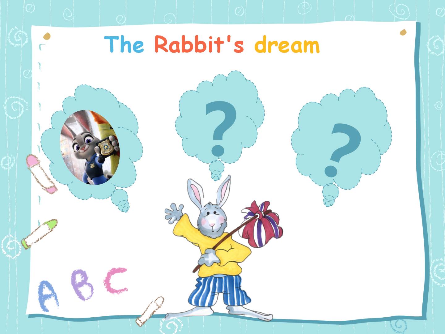 作品展播 | 山西寿阳平头中心校 要玉静:创意课件设计《the rabbit"s