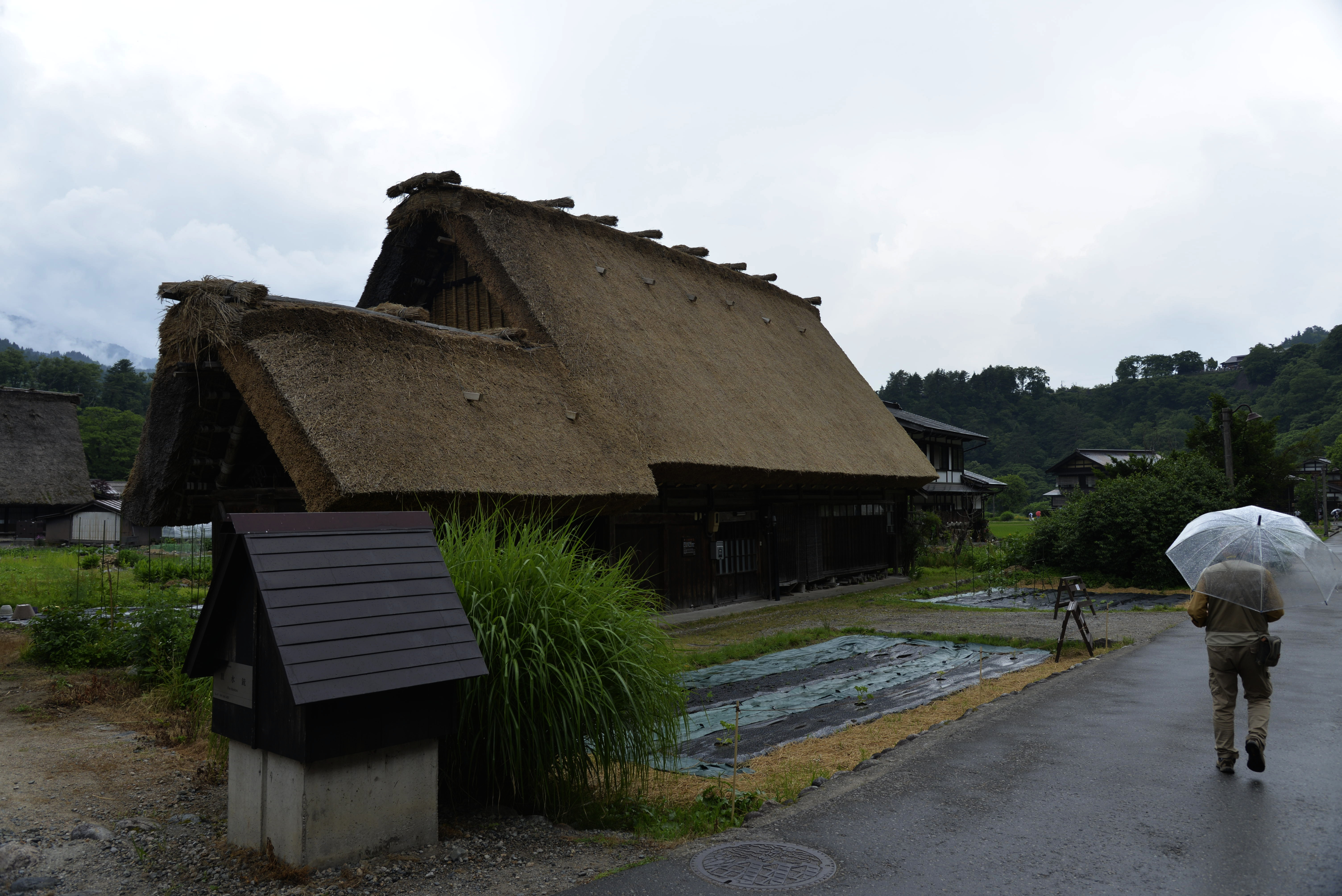 日本:白川合掌村,家家草屋开门见山