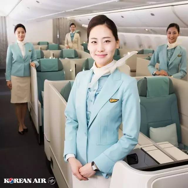 韩国八大航空公司空姐制服秀