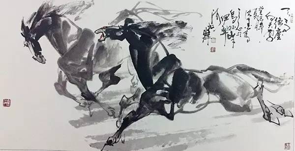 严州画院画师风采八天山画马人沈墨