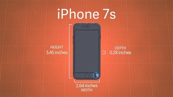 iPhone7s/7sPlus设计图曝光：体积变大