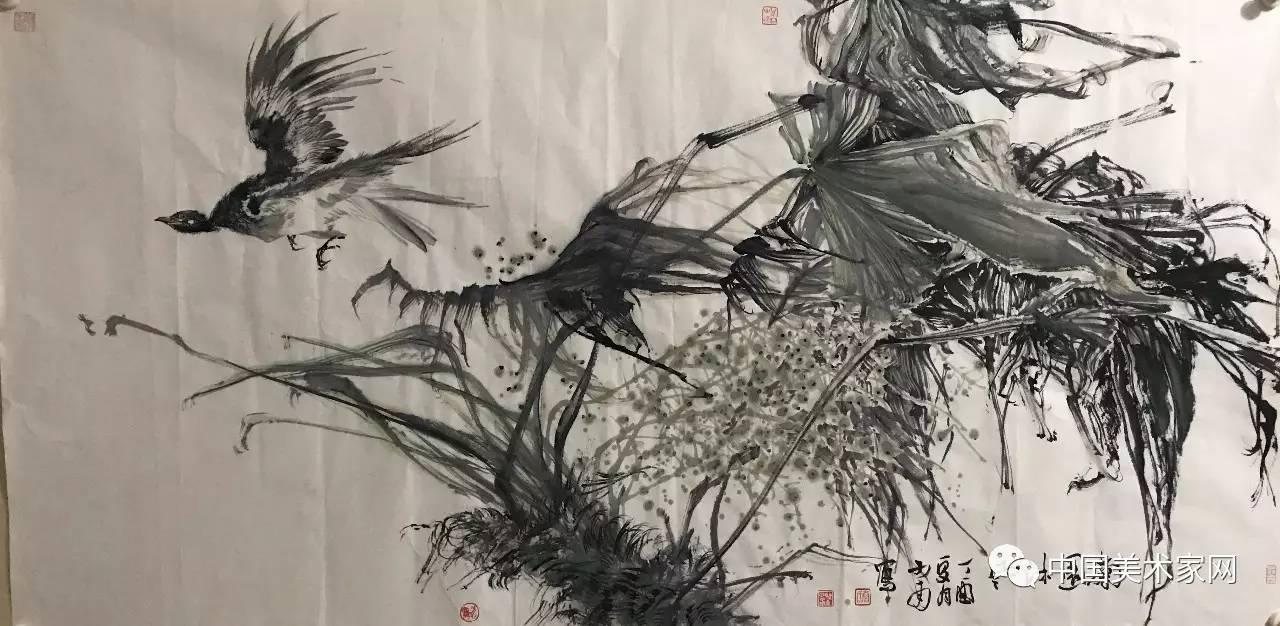 2016年作品(寒烟笼禽)获万年浦江全国花鸟画展优秀奖.