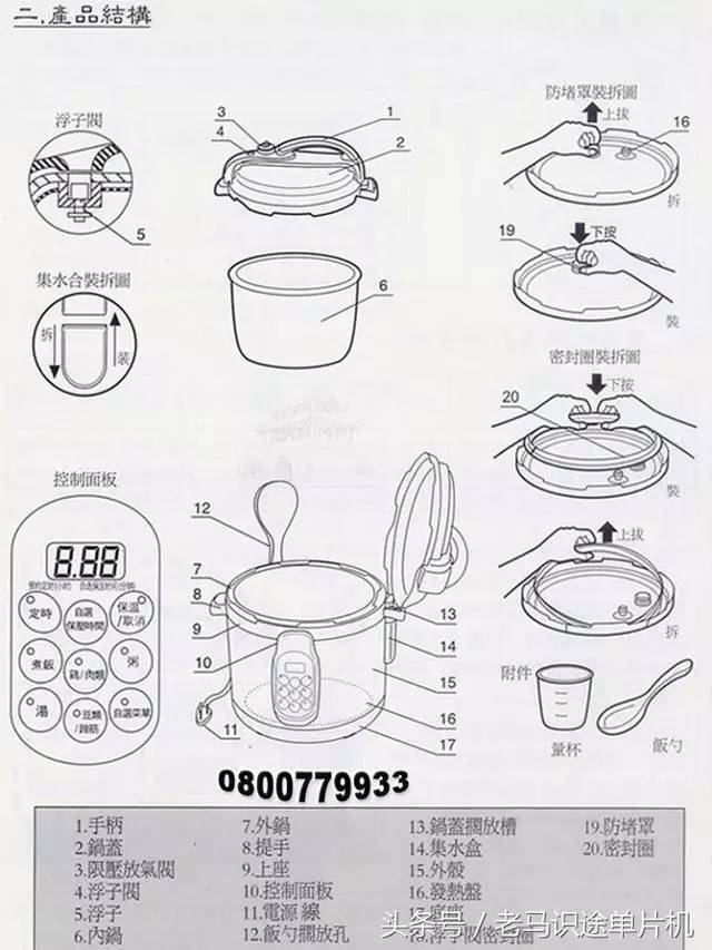 图解电磁炉压力锅微波炉内部结构及原理