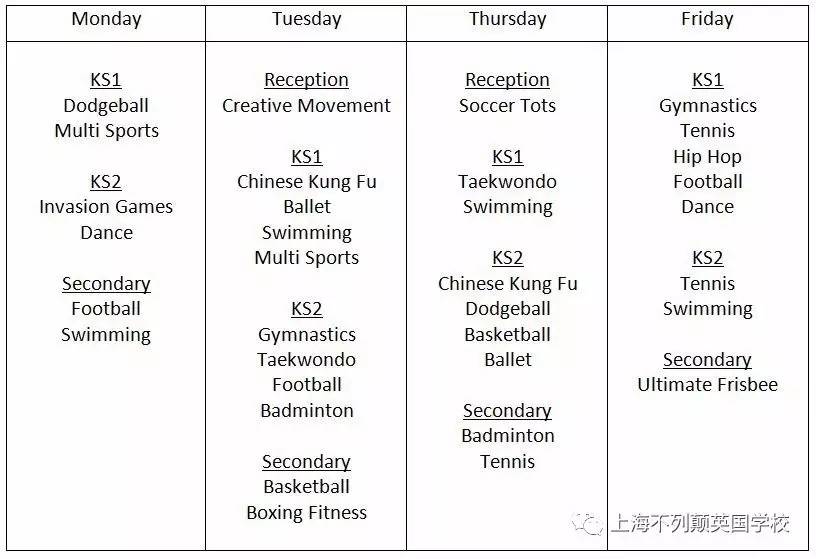 sporting activities at britannica