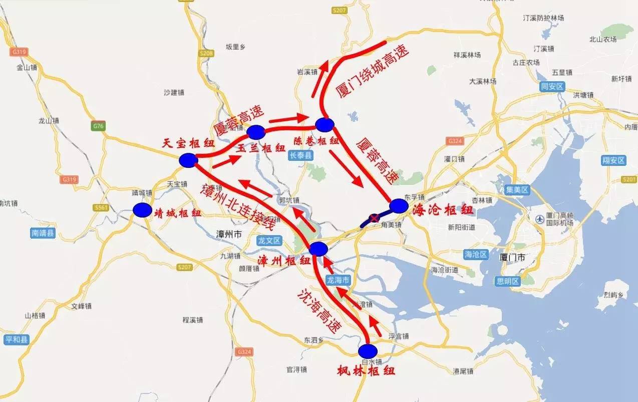 旅游 正文  2,永漳高速a道龙岩,华安方向来车 二,厦门绕城高速长泰段