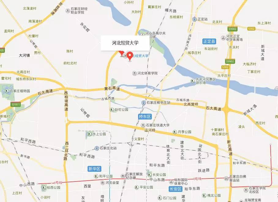 公交线路:河北经贸大学站:112,171路.