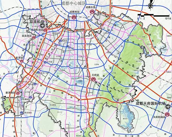 成都五环路规划高清图