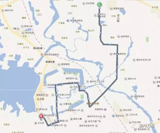 3,原计划新开一条公交线,由城北客运站至城市学院(途经滁州北站,由于