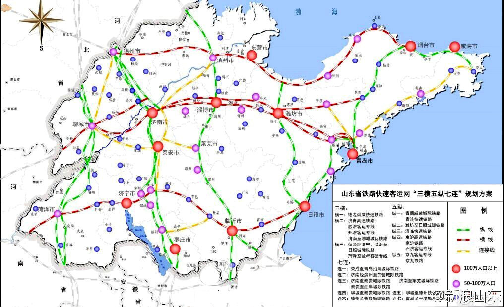 山东省内的高速铁路项目有几个;有没有经过滨州的高铁项目很多都暂缓