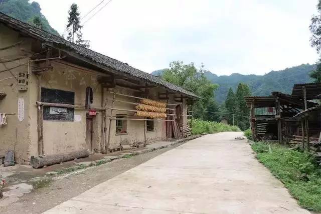 宁静美丽的陕南特色小山村南郑庙坝村